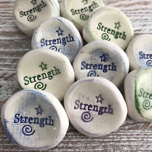 Strength Stones |   Worry Stones, Inspirational Word Stones, Rocks 1-1000 Qty. {other words available}