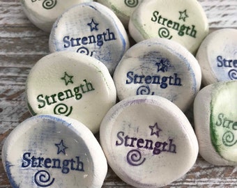 Strength Stones |   Worry Stones, Inspirational Word Stones, Rocks 1-1000 Qty. {other words available}