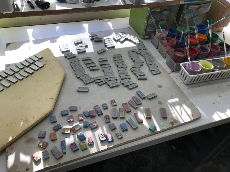 100 Recovery Words Wholesale Handmade Ceramic Worry Stones