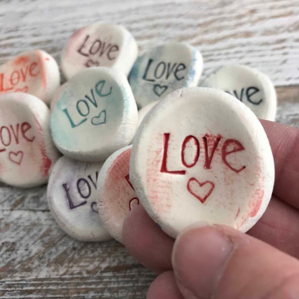 Love |  Worry Stones, Inspirational Word Stones, Rocks 1-1000 Qty. {other words available}