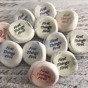 100 Recovery Words Wholesale Handmade Ceramic Worry Stones