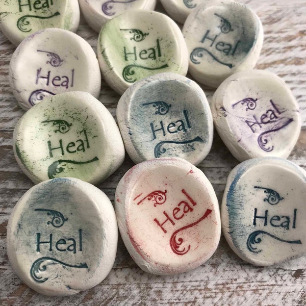 Heal Stones |  Worry Stones, Inspirational Word Stones, Rocks 1-1000 Qty. {other words available}