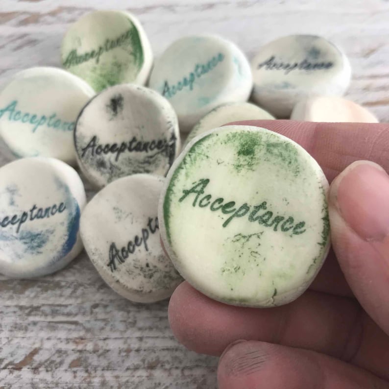 Rocks 10-1000 Qty Acceptance Inspirational Word Stones 10+ Worry Stones {other words available}