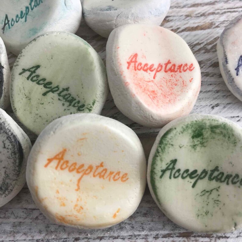 Rocks 10-1000 Qty Acceptance Inspirational Word Stones 10+ Worry Stones {other words available}