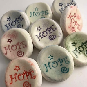 HOPE Worry Stones, Inspirational Word Stones, Rocks (1-1000)