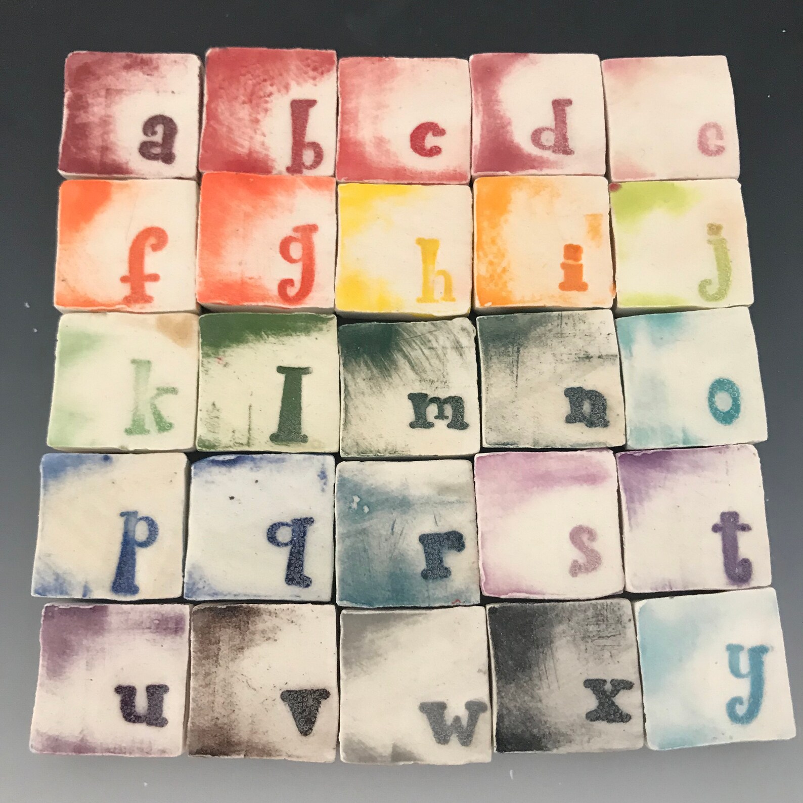 1/2 LETTERS Custom Letter Ceramic Mosaic Tiles Make | Etsy