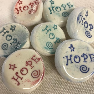 HOPE Worry Stones, Inspirational Word Stones, Rocks