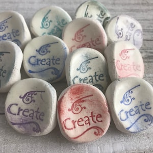 CREATE Worry Stones, Inspirational Word Stones, Rocks (1-1000)