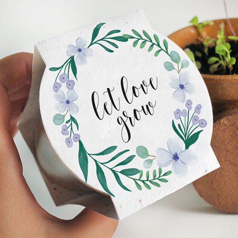 12 Wildflower Planting Kit Wedding Favors Seed Starter Kit Etsy