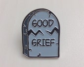 Good Grief Tombstone - Soft Enamel Lapel Pin