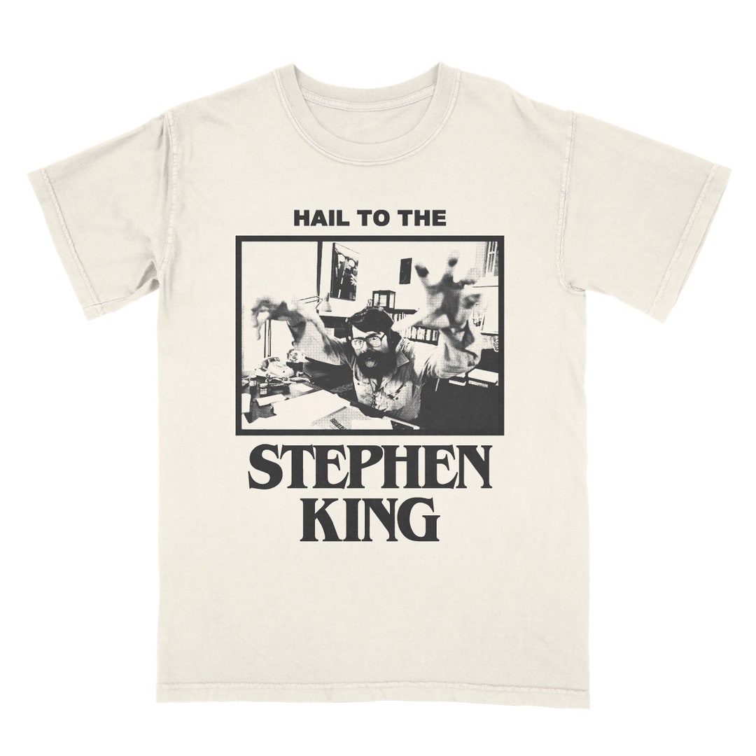 T-shirt Unisexe Hail To The Stephen King V2 - Gildan 5000 - Imprimé Graphique - Neuf Avec étiquettes