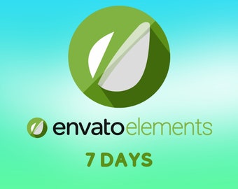 Envato Elements downloadservice, 7 dagen pakket, snelle download, Envato Elements 1 week Premium Panel