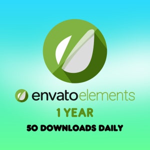 Envato Elements Download-Service, 1-Jahres-Paket, schneller Download, Envato Elements Premium Panel Bild 1