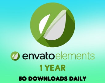 Servizio di download Envato Elements, pacchetto da 1 anno, download rapido, pannello Envato Elements Premium