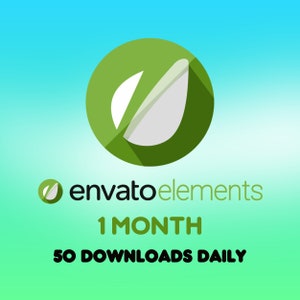 Servicio de descarga de Envato Elements, paquete de 1 mes, descarga rápida, panel premium de Envato Elements imagen 1