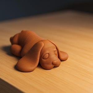 3D Cute Laying Dog STL File, 3D Cute Dog Printing File, Cute Laying Dog Model, Gift For Him, 3D Cute Animals STL File