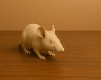 3D-STL-bestand echte muis, 3D-afdrukbestand, schattige muis afdrukbestand, 3D-afdrukbestand, digitale download, klaar om af te drukken, 3D-afdrukbestand muis
