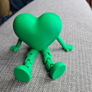 3D Flexibles Herz STL-Datei, Geschenk für Freundin, 3D Druckdatei, 3D Flexi Herzdruck, 3D Herz Druck, Digitaler Dowload
