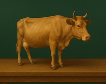 3D Cow Model STL File: Ready To Print (Digital Download)
