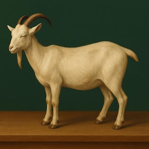 3D Goat Print File: Goat Decor STL (Digital Download)