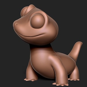 3D Cartoon Eidechse STL, Cartoon Eidechse 3D Modell, Cartoon Eidechse mit 3D Drucker, 3D Druckdatei, druckbare Cartoon Eidechse