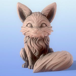 3D Cute Fox STL File, 3D Cute Fox Printing File, Gift For Him, Ready To Print, Gift With STL File, 3D Print File, Cute Fox STL For Gift