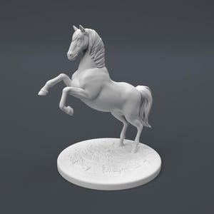 3D-paardenstandaard STL, 3D-paard staande pose STL, paard STL, 3D-paardmodel, afdrukbestand, cadeau met 3D-printer