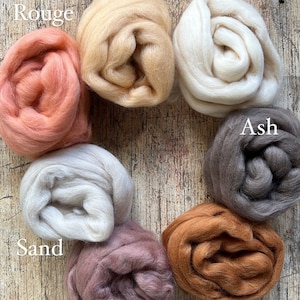 Felting Kit in Neutral Earthy Tones OR Individual colours