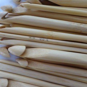 Bamboo Crochet Hooks in various sizes from 3mm to 10mm or all 8 image 4