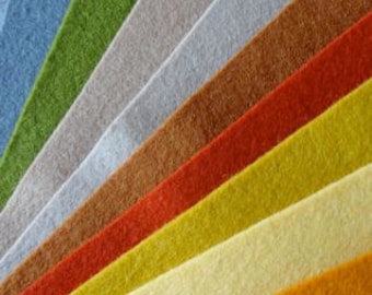 Earthy Tone Wool Felt Pack – Kids Craft, Steiner Inspired (10 Sheets)