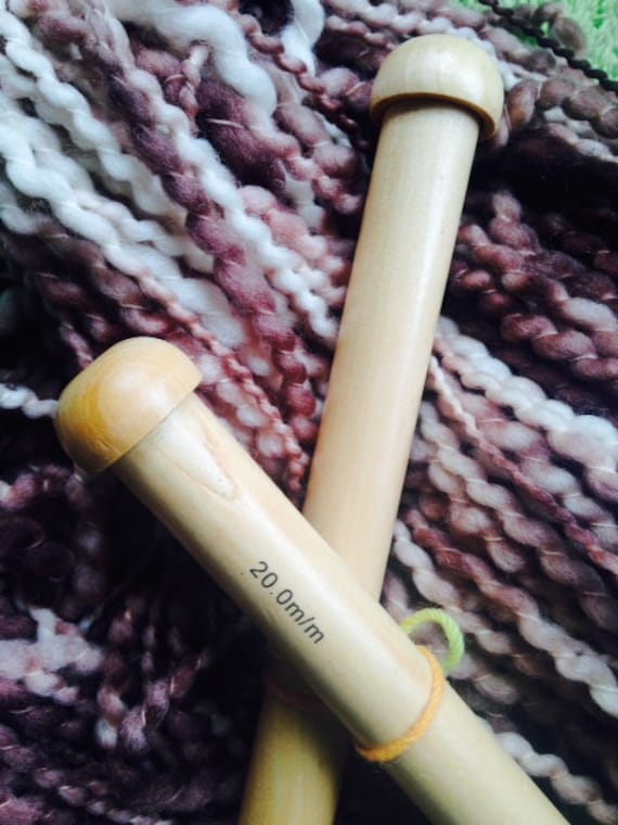 20mm Bamboo Knitting Needles for Chunky Knitting Etsy Australia