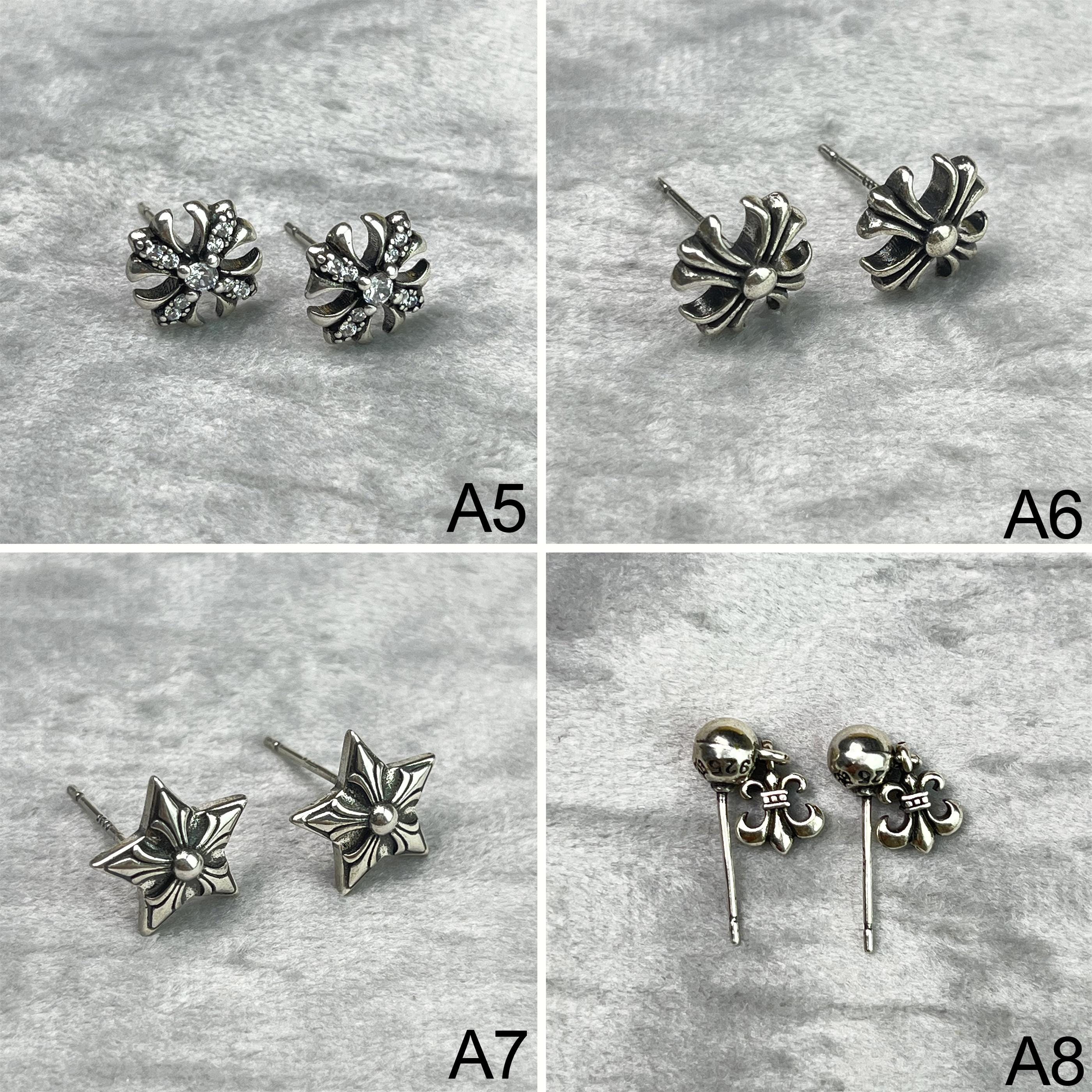 Cross Earrings,chrome Hearts Style Earrings,cross Studs,mens Cross Earrings,chrome Hearts Style Earrings,cross Studs,mens