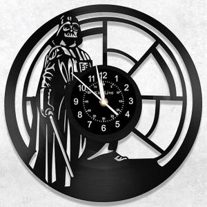 Darth Vader Christmas Gift, Vinyl Record Clock, Star Wars Decoration, Entrance Wall Art, Modern Bedroom Decor, Xmas Gifts For Friend