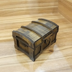Skattkista laserskuren fil träkista SVG forntida kista Dxf smyckeskrin klippfiler Glowforge-låda antik skattkista i trä SVG bild 10