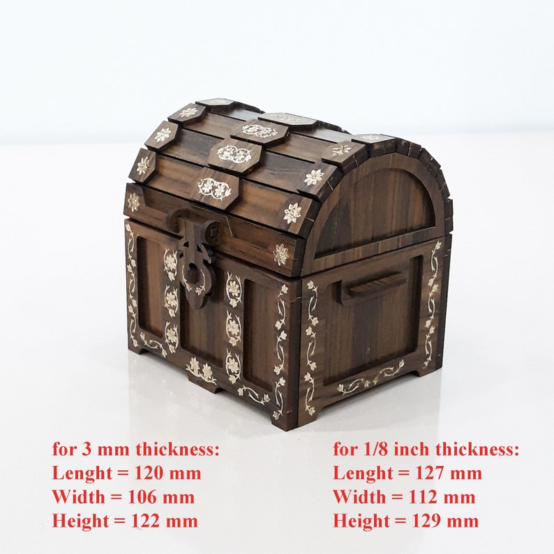 Treasure Box Design Treasure Chest SVG Jewelry Box Svg Cut File Wooden Box Cut Files ...