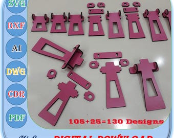 Laser Cut Photo Frame Legs , Laser Cut Wooden Legs For Photo Frame with 130 Design Svg Dxf Ai