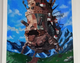 Howl's moving castle - painting