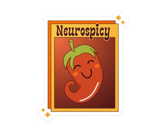 Neurospicy Sticker, Autism Sticker, Neurodiversity Sticker, Neurodiversity Affirming Sticker, ADHD Sticker, Neurodivergent Sticker