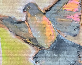 original birds painting