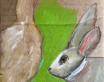 original goose/rabbit painting