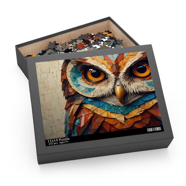 Owl Puzzle Desafío Nocturno: Rompecabezas de Búho en 4K (120, 252, 500-Piece)
