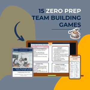 Icebreaker Games | Team Building Activities | Employee Engagement | Virtual Team Games | Printable Digital Download | Office Party Games