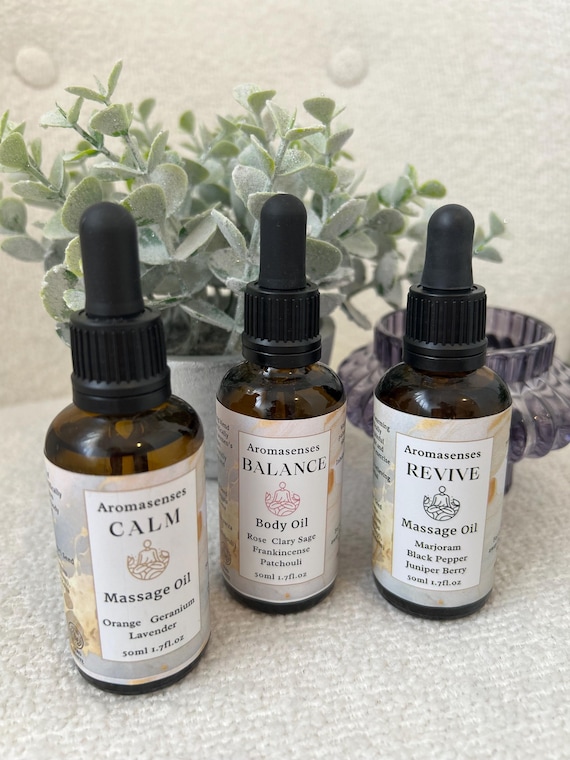 Aromatherapy Massage/Body Oil Blends with Natural Essential Oils