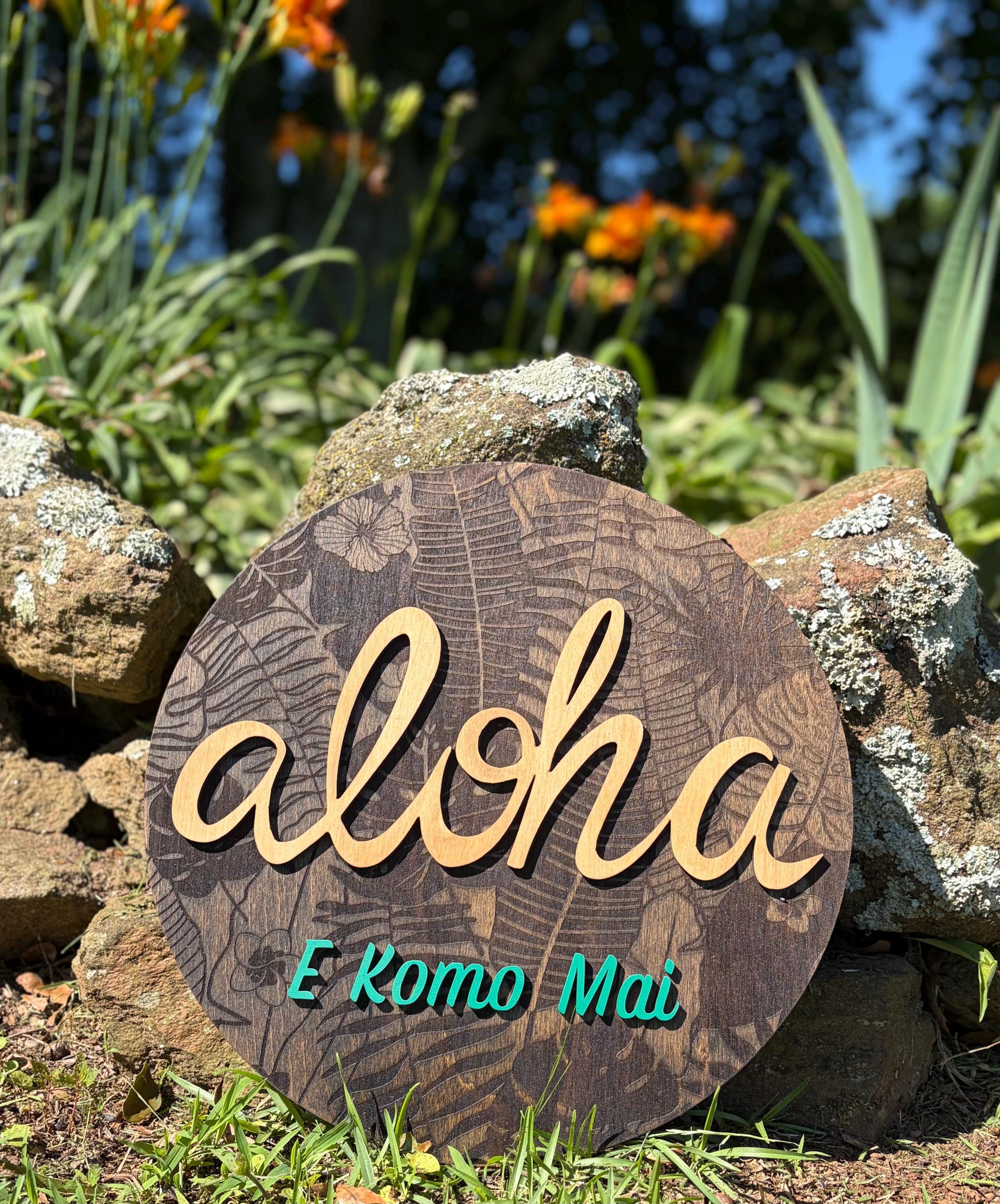 Aloha Signs Door - Etsy