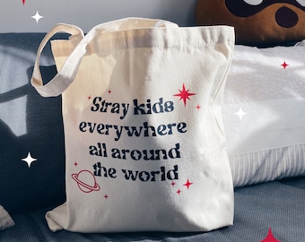 Tote bag Stray kids  + Keyring offer - Handmade