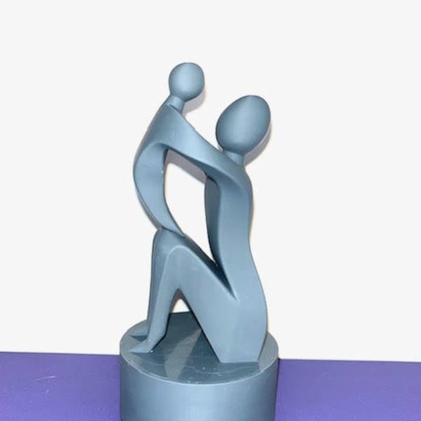Mother's Day Gift - 3D Printed Mom & Child Sculpture