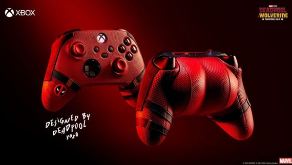 Deadpool Inspired Buttcheek Xbox Controller Cover, 3D Printed Deadpool 3 Xbox Controller Cover