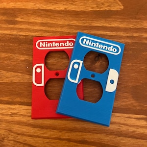 Nintendo Switch-uttagsskydd, Uttagsskydd för sovrum, Tillbehör till spelrum, Uttagsskydd för Nintendo Style 2-kontakter, 3D-tryckt specialdesignat uttagsskydd