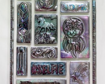 Assorted Dream Keeper Themed Stickers for Scrapbooks, Cards, Journals