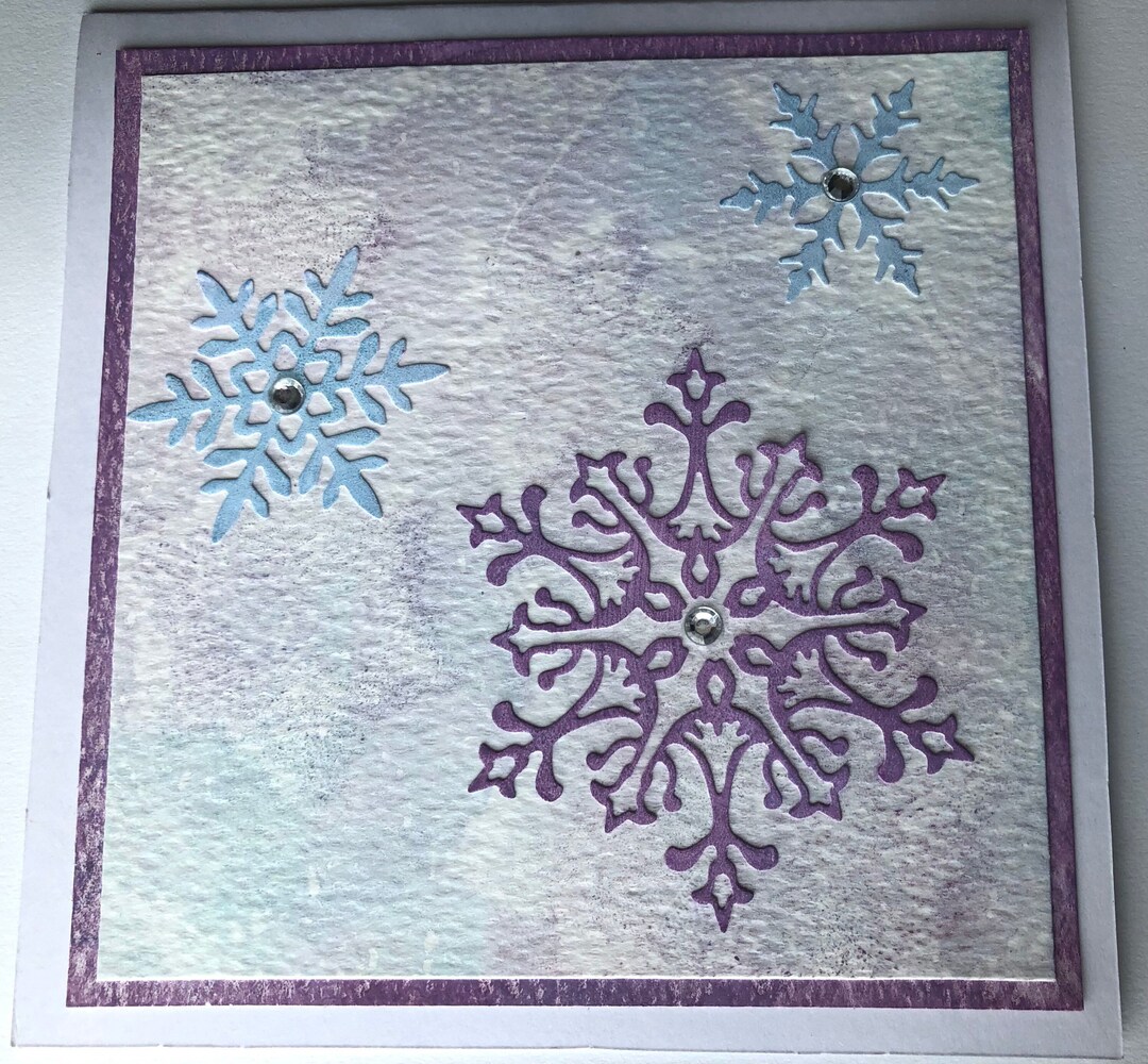 Clearance Snowflake Series Designer Greeting Cards Note Card Craft Card ...